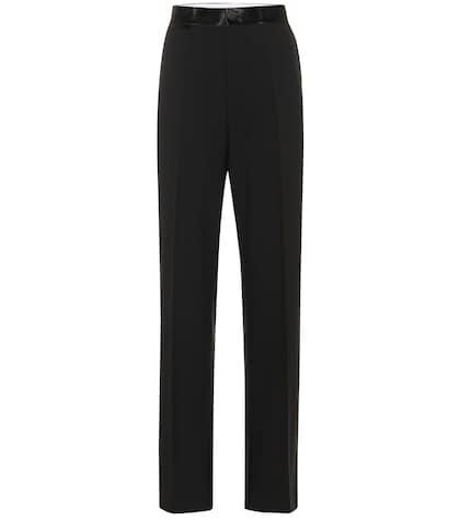 Chlo High-rise Wool And Mohair Pants