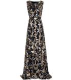 Peter Pilotto Silk-blend Fil Coupé Gown