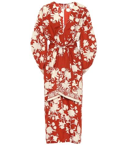 Johanna Ortiz Asian Bloom Cotton Shirt Dress