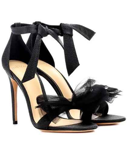 Miu Miu Exclusive To Mytheresa.com – Clarita Lamé And Tulle Sandals