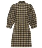 Jimmy Choo Checked Cotton-blend Minidress