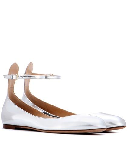 Valentino Valentino Garavani Tan-go Leather Ballerinas