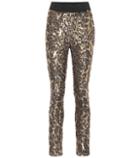 Dolce & Gabbana Leopard Sequined Leggings
