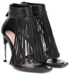 Fendi Fringed Leather Sandals