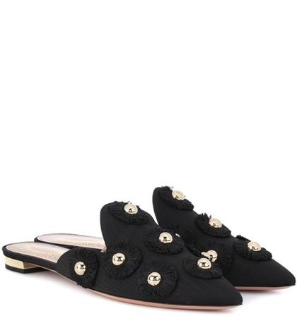 Marysia Sunflower Moire Mules