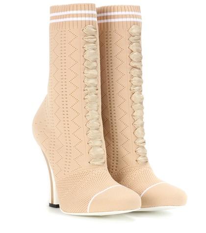 Miu Miu Stretch-knit Ankle Boots