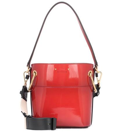 Chlo Roy Patent Leather Bucket Bag
