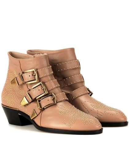 Thom Browne Susanna Studded Leather Ankle Boots