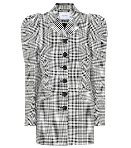 Erdem Alfreda Checked Cotton-blend Blazer