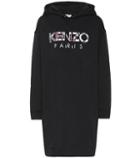 Kenzo Logo Cotton Hoodie Dress