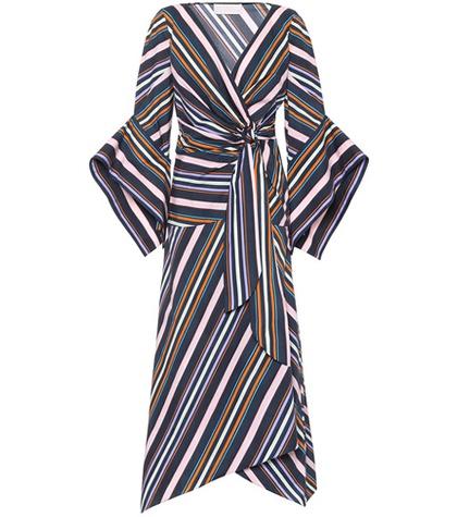 Peter Pilotto Striped Cotton Wrap Dress