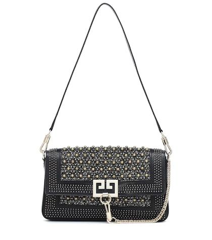 Givenchy Embellished Leather Shoulder Bag
