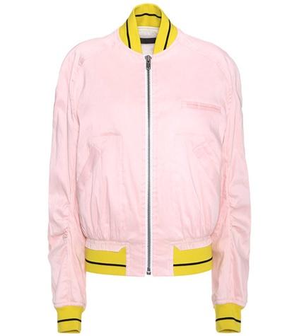 Haider Ackermann Linen-blend Bomber Jacket
