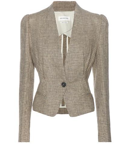 Isabel Marant, Toile Jardy Houndstooth Linen Blazer