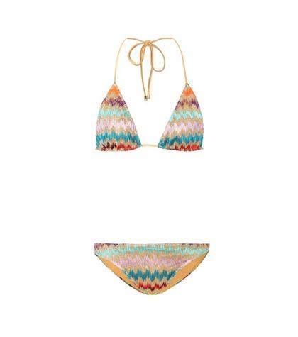 Velvet Crochet-knit Bikini