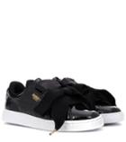 Tory Sport Basket Heart Patent Sneakers