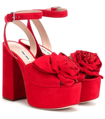 Bonpoint Suede Plateau Sandals