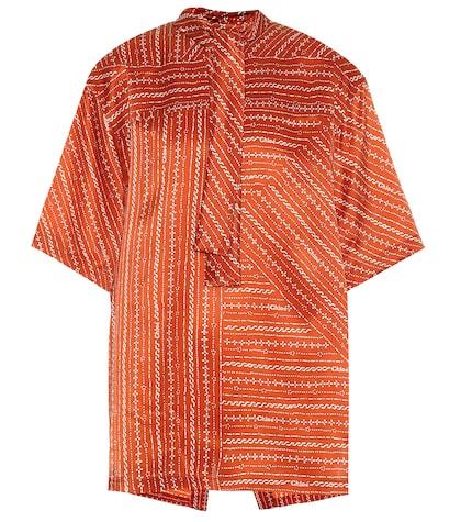 Chlo Printed Silk-twill Blouse