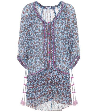Fendi Fleur Printed Cotton Minidress