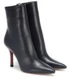 The Row Gloria Leather Ankle Boots
