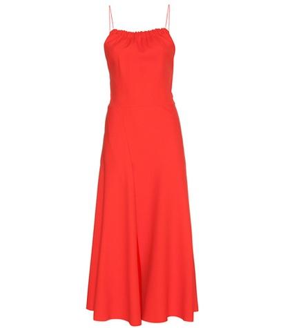 Victoria Beckham Ruched Cami Flare Dress