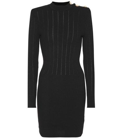 Balmain Wool-blend Minidress