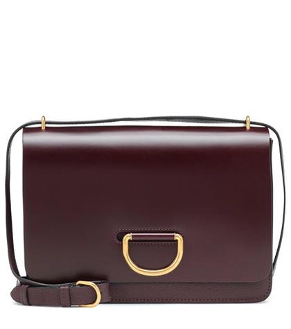 Burberry Medium D Ring Leather Shoulder Bag