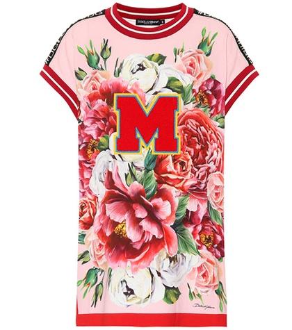 Dolce & Gabbana Floral-printed Crêpe Top