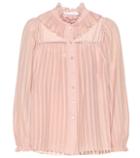 See By Chlo Ruffled Cotton-blend Blouse