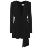 Saint Laurent Crêpe Sablé Playsuit