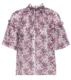 Isabel Marant Ness Printed Silk Top