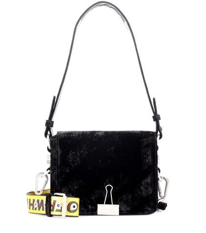 Adidas Originals = Pharrell Williams Diagonal Flap Velvet Shoulder Bag