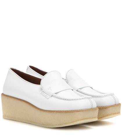 Tomas Maier Leather Platform Loafers