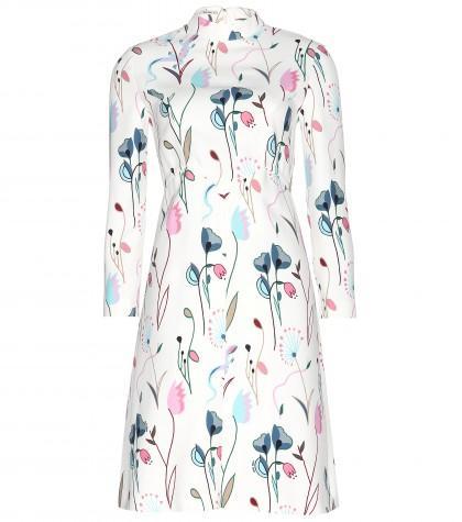 Miu Miu Printed Crêpe Dress
