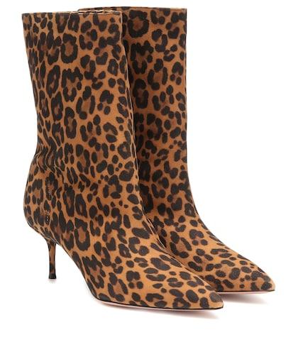 Aquazzura Very Boogie 60 Suede Ankle Boots