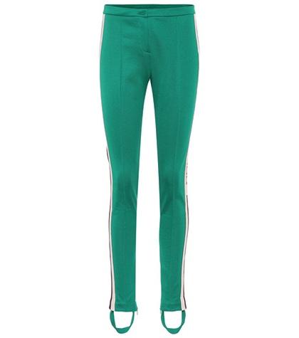 Gucci Striped Jersey Stirrup Trousers