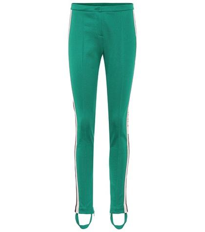 Gucci Striped Jersey Stirrup Trousers