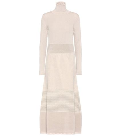 Agnona Wool-blend Turtleneck Sweater Dress