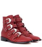 Mm6 Maison Margiela Elegant Leather Ankle Boots