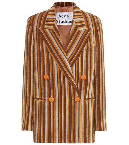 Fendi Striped Wool-blend Jacket