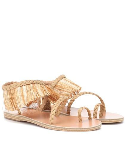 Etro Manto Raffia Sandals
