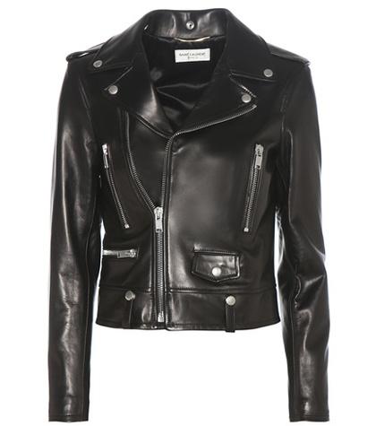 Saint Laurent Classic L01 Love Patch Leather Jacket