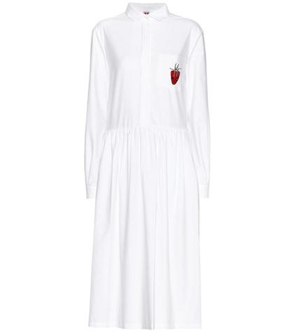 Shrimps Gerald Appliquéd Cotton Dress