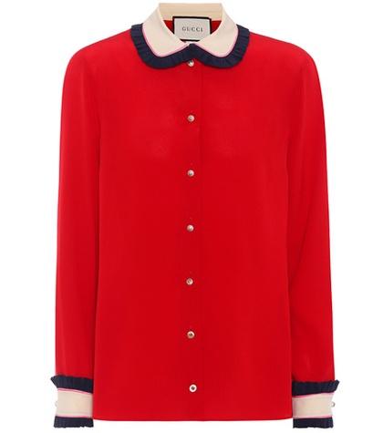 Gucci Silk Crêpe De Chine Blouse