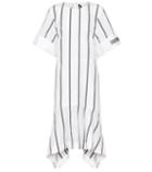 Calvin Klein 205w39nyc Striped Cotton Poplin Midi Dress