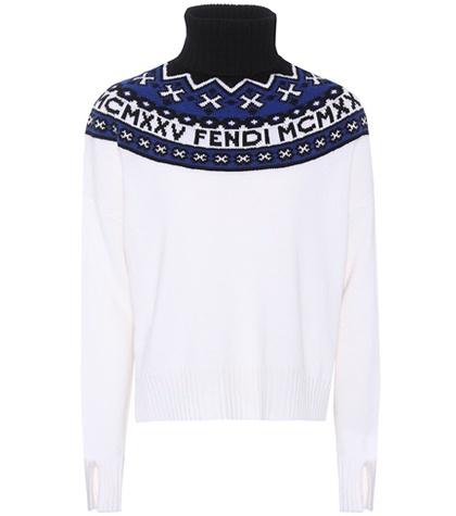 Fendi Wool And Cashmere Turtleneck Sweater