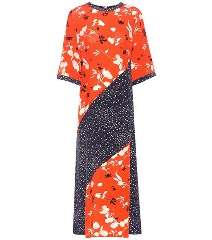 Ganni Sachi Printed Silk Dress