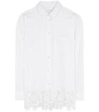 Equipment Reese Lace-trimmed Silk Shirt