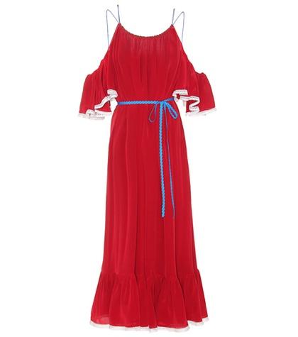 Three Graces London Silk Maxi Dress