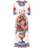 Dolce & Gabbana Floral-printed Silk-blend Dress